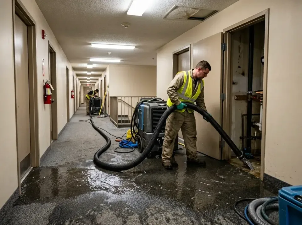 multi-unit-apartment-hallway-f-005 — frequently asked questions, Emergency Burst Pipe Water Extraction & Removal in Los Fres…